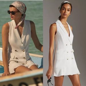 Anthropologie Maeve Sleeveless Mini Blazer Dress NEW Size XL